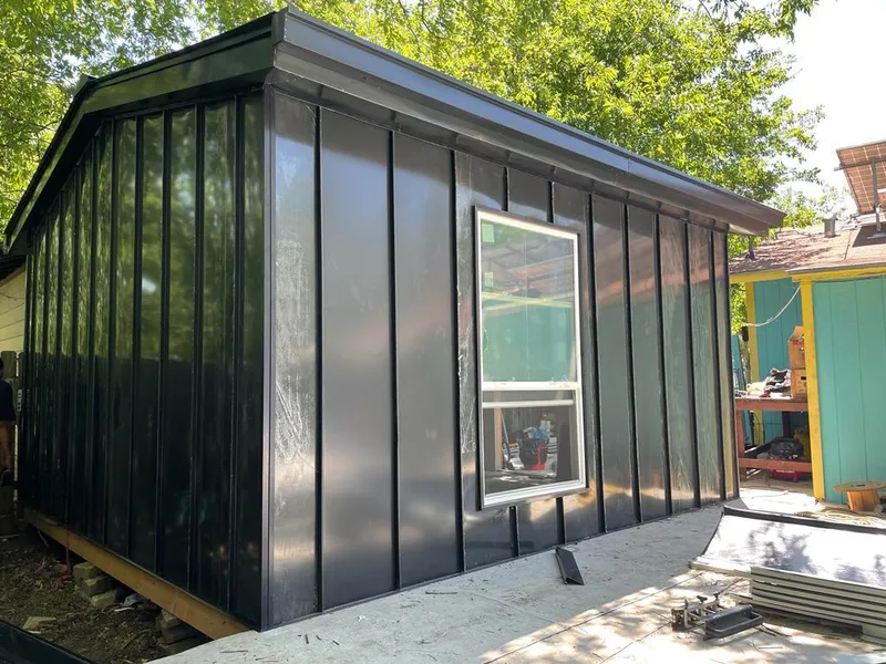 Black standing seam metal wall panels for Roof Inspection in Belgrade